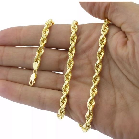 Other - 10K Rope Chain 5MM Thick 20” Brand New Solid Gold